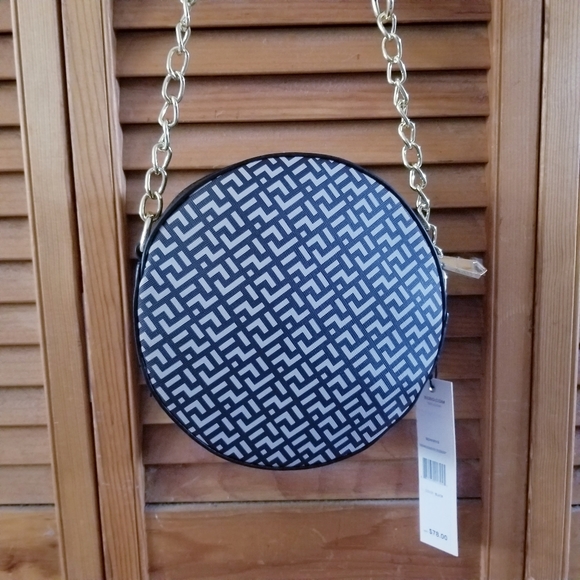 BCBG CROSS BODY BAG SIENNA SIGNATURE BLACK purses - Picture 10 of 15